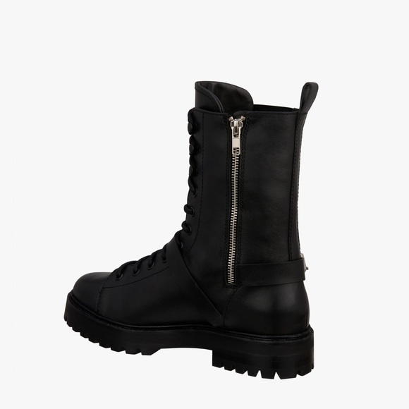 ZARA Real Leather Buckled Ankle Boots - Picture 4 of 8